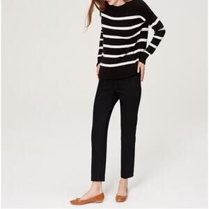 Loft Black Julie Ponte Pants Size 10